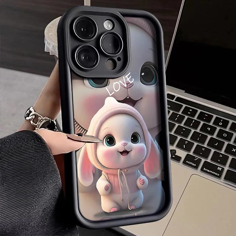 Cute Bunny Phone Case Soft Rubber Protective Sleeve - DICESEVEN