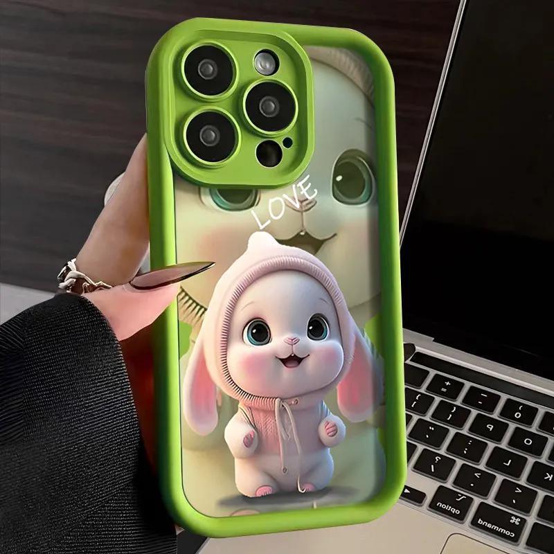 Cute Bunny Phone Case Soft Rubber Protective Sleeve - DICESEVEN