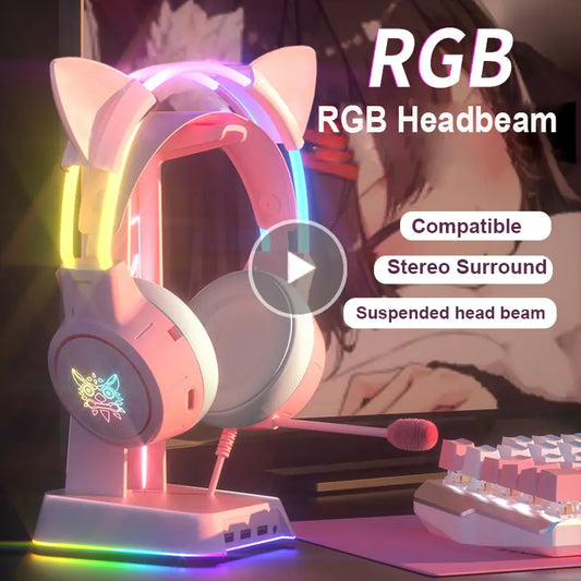 RGB Light Gamer Headset - DICESEVEN